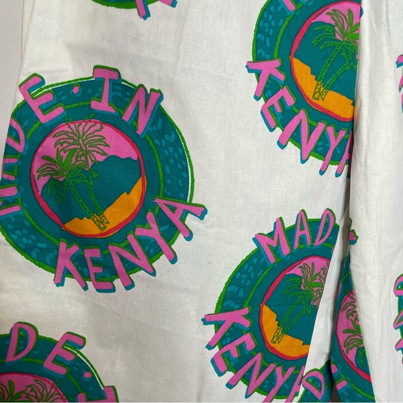 Asos Wide Leg High Rise Pull On Graphic Pants “made in Kenya” - NWT - Picture 7 of 11